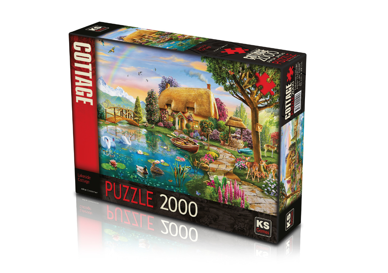 Lakeside Cottage Puzzel 2000 Stukjes Top Merken Winkel